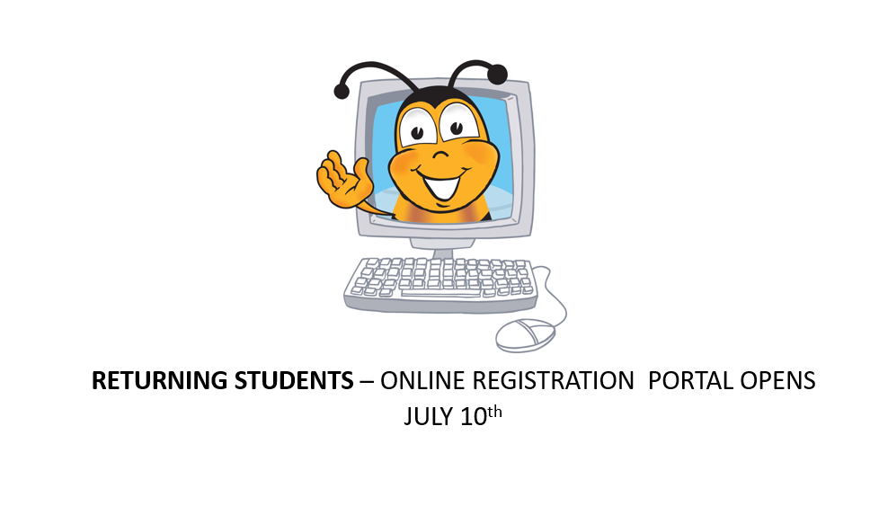 Returning Students - Online Registration Portal Opens July 10th
