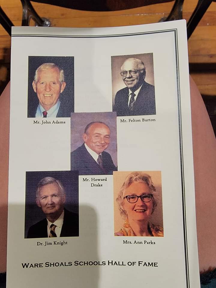 Program for 2022 Hall of Fame inductees pictured