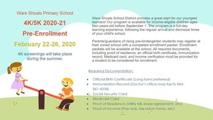 4K/5K Pre-Enrollment