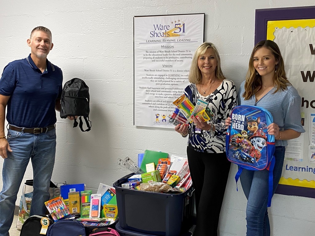 Sch supplies donation